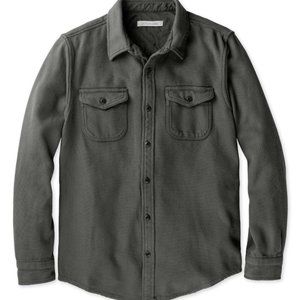 BRAND NEW Outerknown Chroma Blanket Shirt - Faded Black - Large - MSRP $168